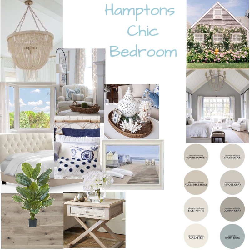 Hampton’s chic bedroom Mood Board by Rebecca Wiederhorn on Style Sourcebook