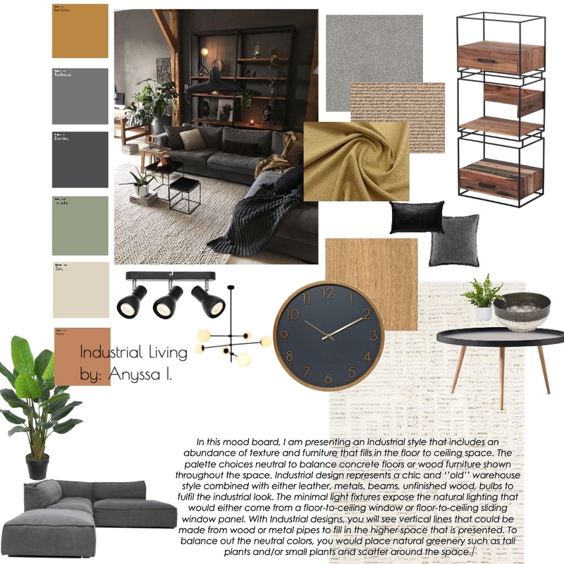 industrial Living Mood Board by Medusa313 on Style Sourcebook