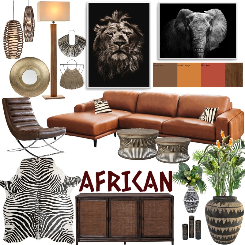 Modern African Mood Board by bRansfield16 on Style Sourcebook