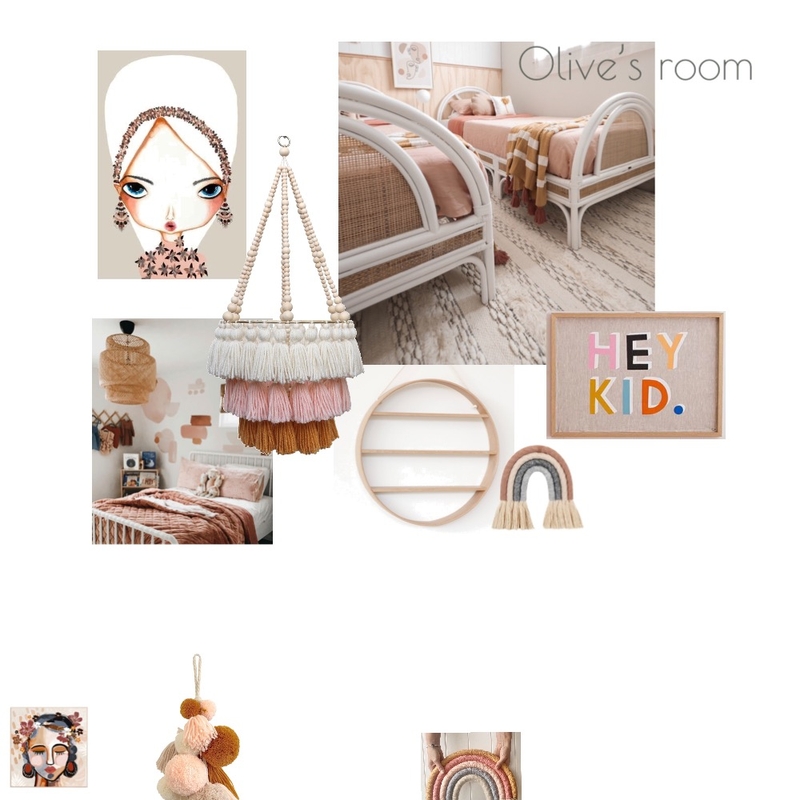 OLIVE option 1 Mood Board by Little Design Studio on Style Sourcebook