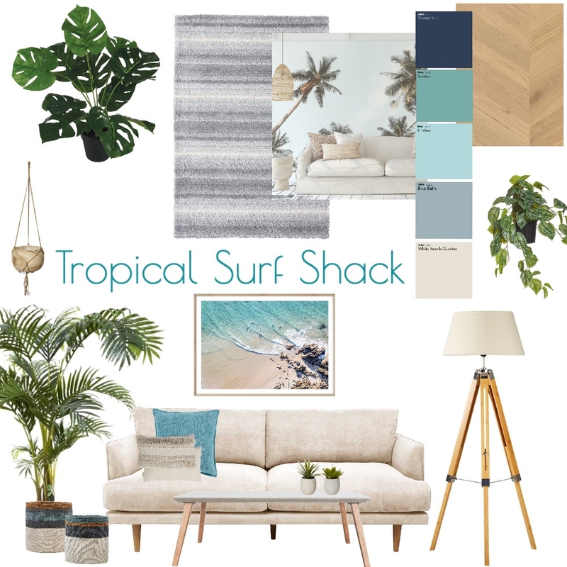 Tropical Surf Shack v2 Mood Board by Greenwave by CJ on Style Sourcebook