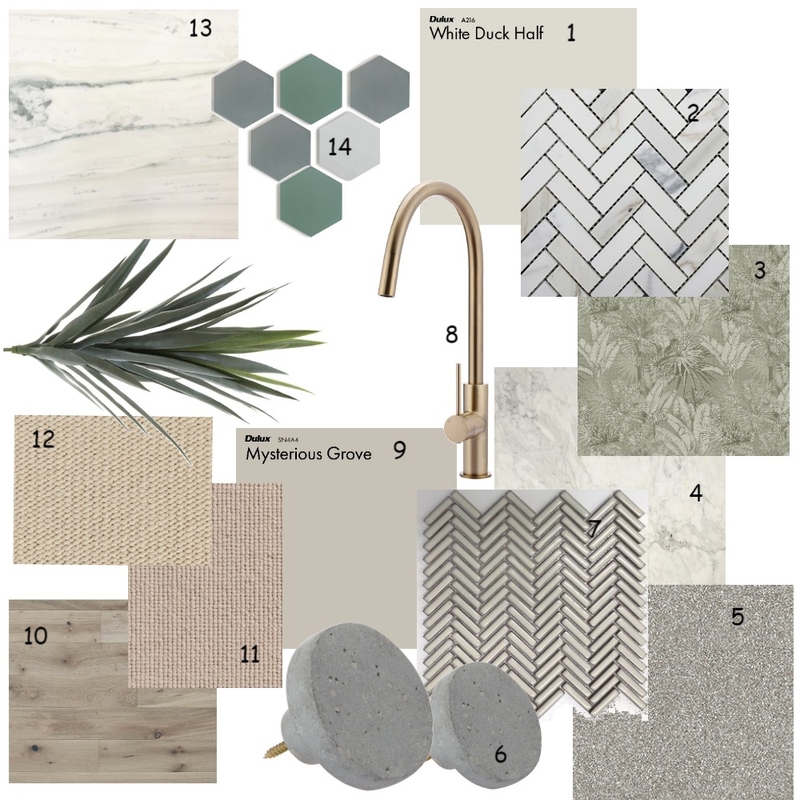 Module 11-Material Board Mood Board by Bloom interiors on Style Sourcebook