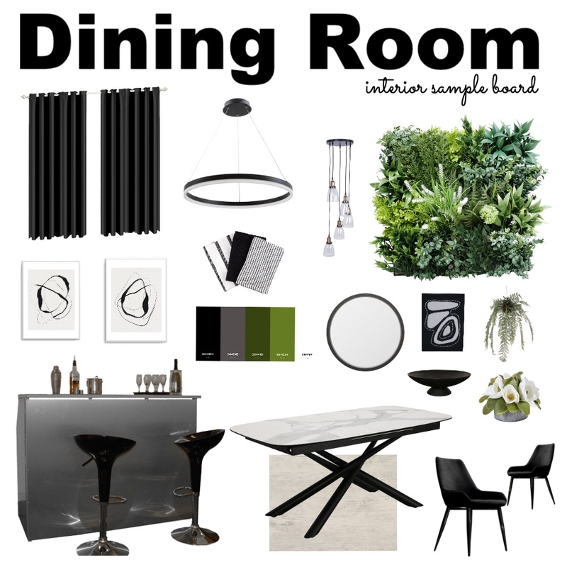 Dining Room Interior Sample Board Mood Board by Annabel Radutiu on Style Sourcebook