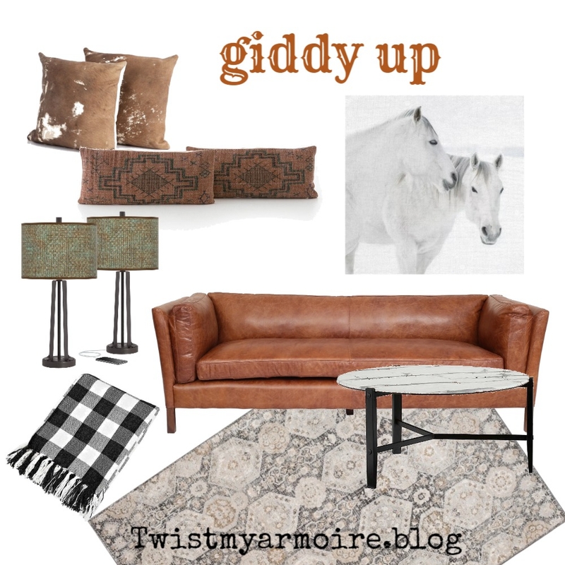 Cowboy Room Mood Board by Twist My Armoire on Style Sourcebook
