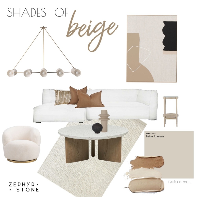 Shades Of Beige Mood Board by Zephyr + Stone on Style Sourcebook