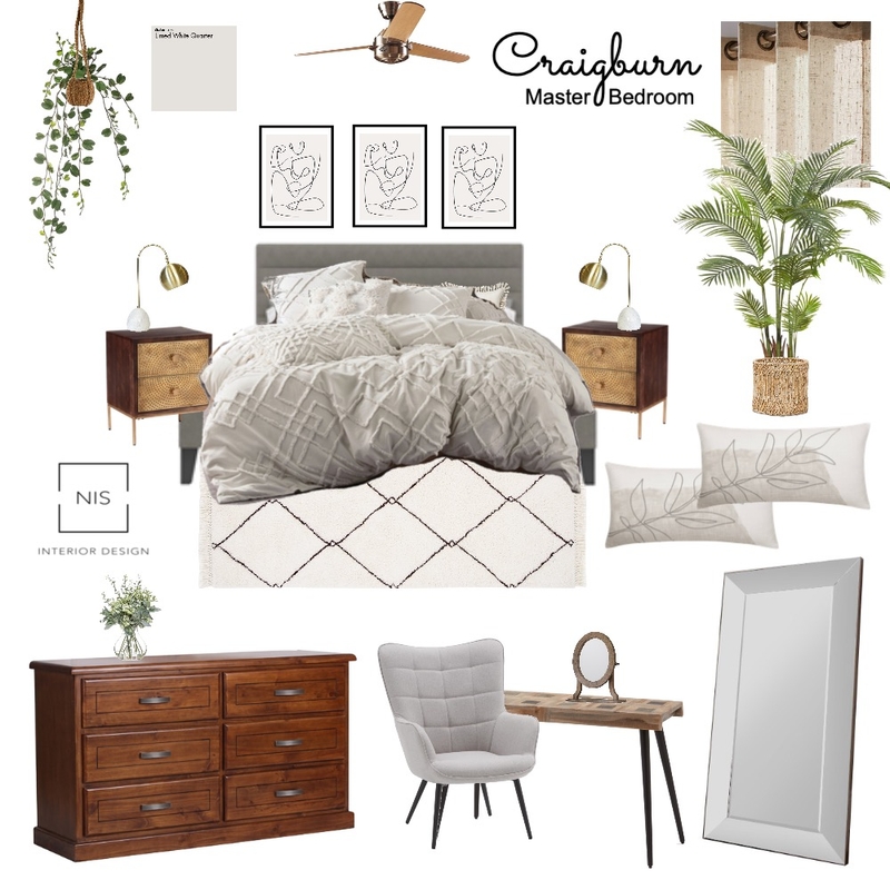 Craigburn -Master Bedroom (option B) Mood Board by Nis Interiors on Style Sourcebook