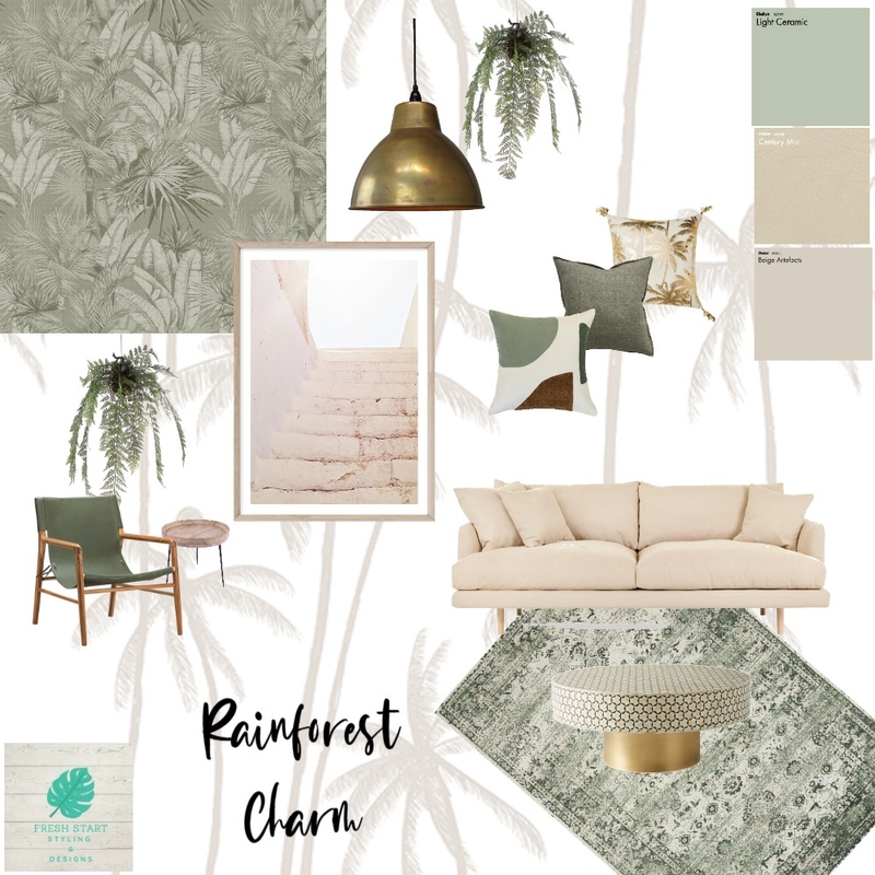 Green Neutral Mood Board by Fresh Start Styling & Designs on Style Sourcebook