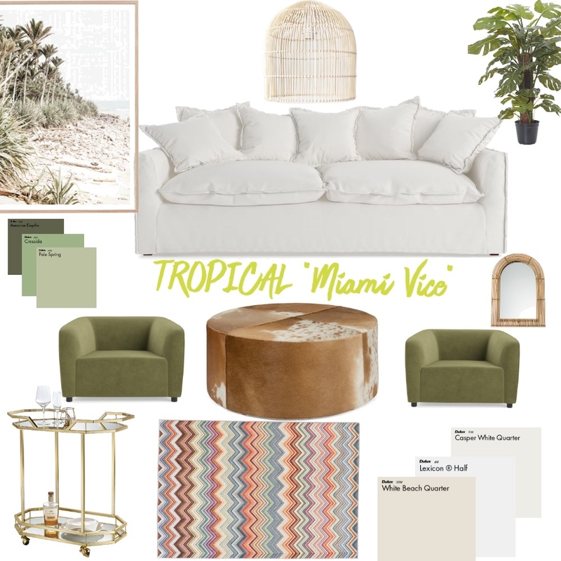 MIAMI VICE LIVING ROOM Mood Board by aribarra on Style Sourcebook