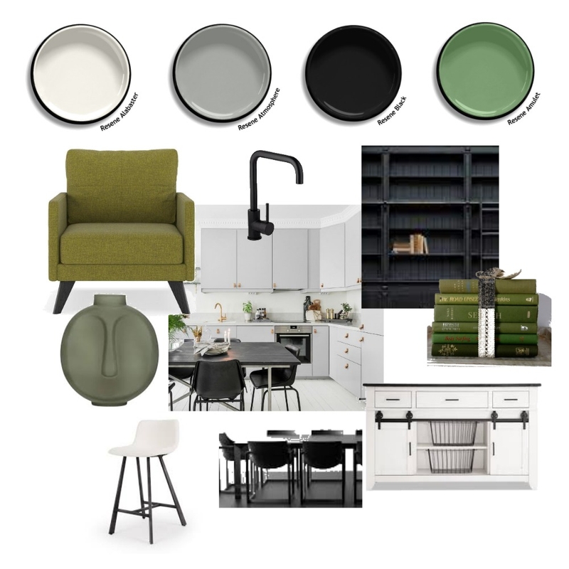 Accented Achromatic - Dining & Kitchen Mood Board by gv on Style Sourcebook