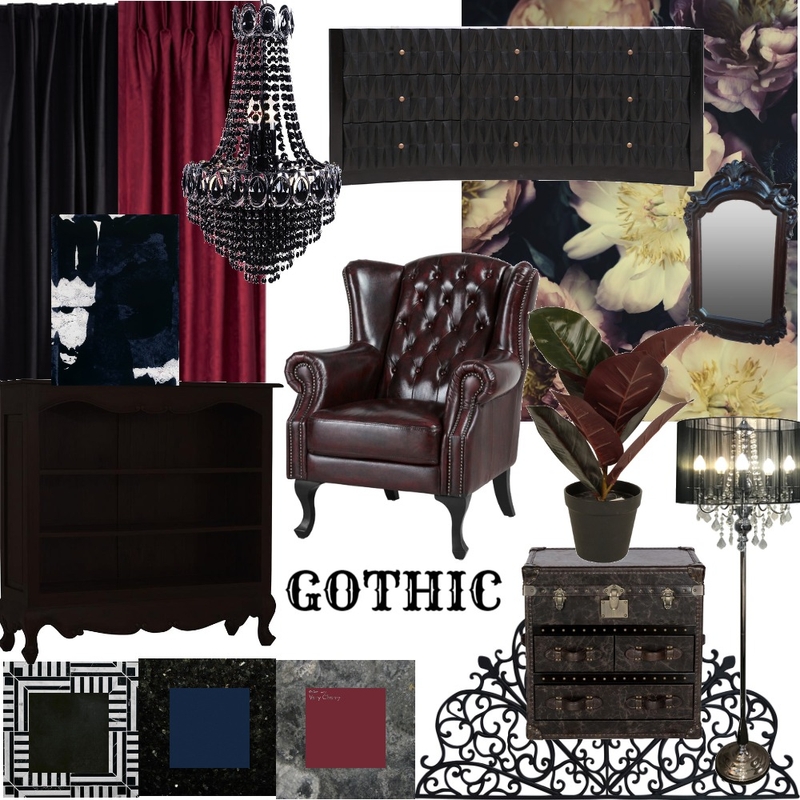 Gothic Mood Board by KS on Style Sourcebook