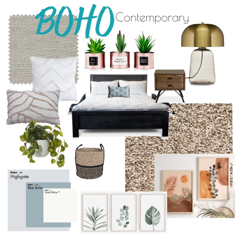 BOHO Contemporary Mood Board by Candice on Style Sourcebook