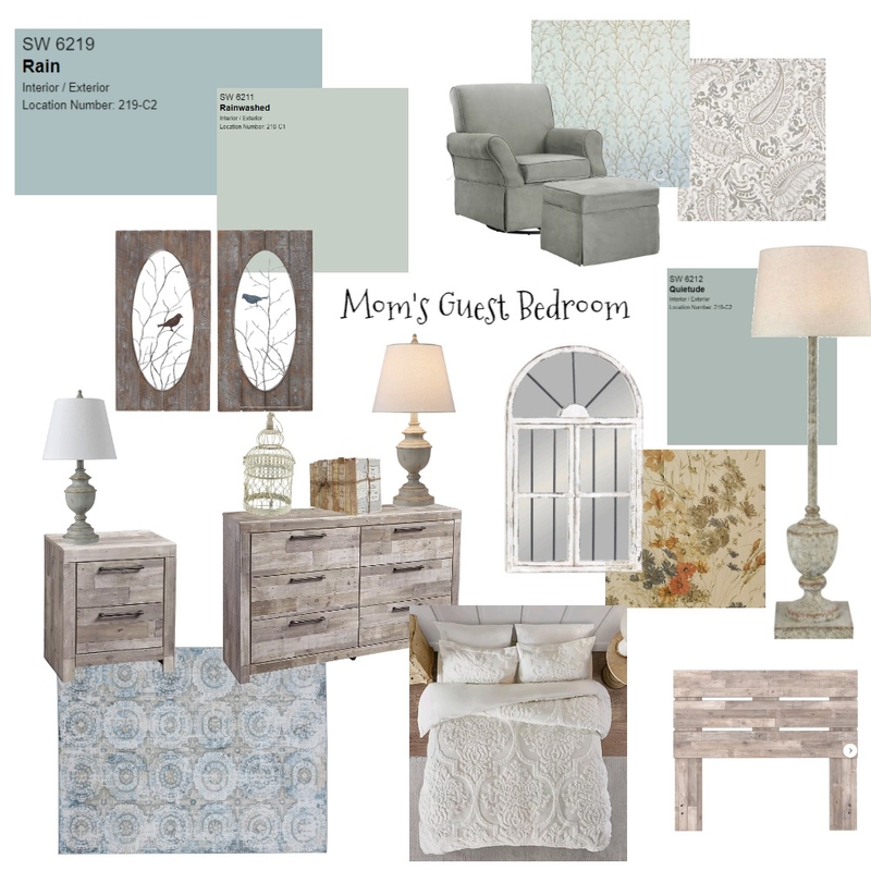 Guest Bedroom Modern Farmhouse Mood Board by Repurposed Interiors on Style Sourcebook