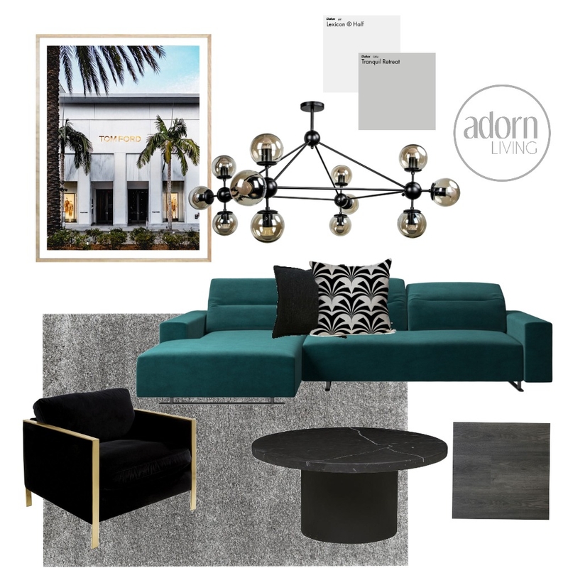 Modern Glam Mood Board by Kyra Smith on Style Sourcebook