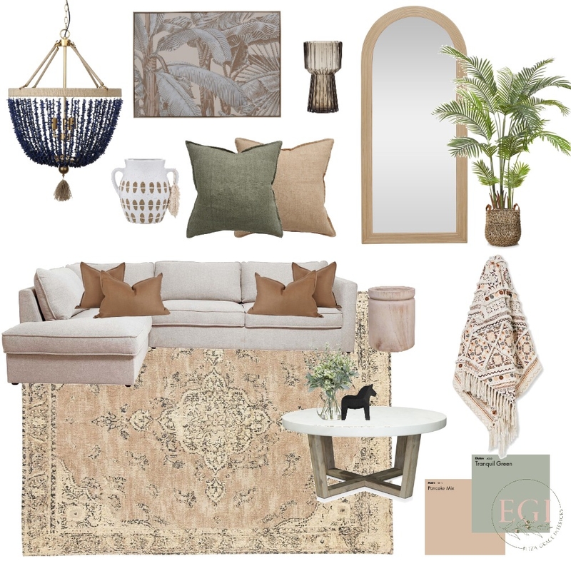 Cosy Trop Living Room Mood Board by Eliza Grace Interiors on Style Sourcebook