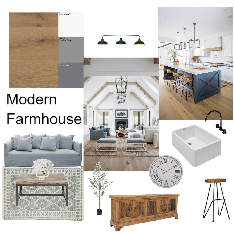 Modern Farmhouse Mood Board by Kellie Dedman on Style Sourcebook