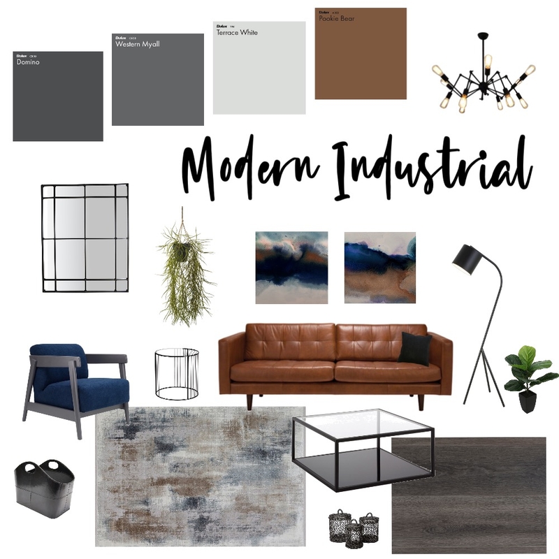 Modern Industrial Mood Board by tkhutch on Style Sourcebook