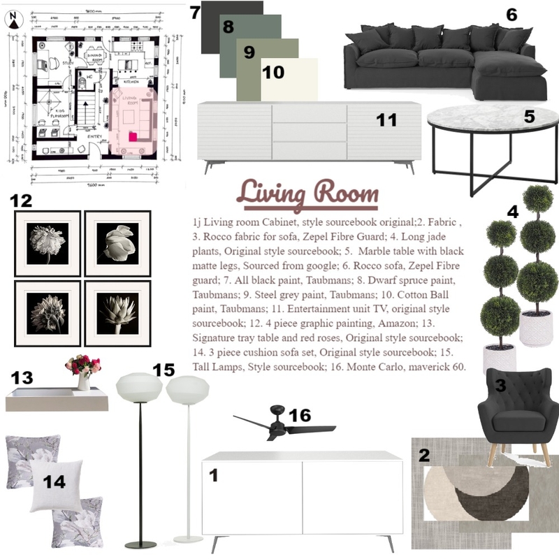 Living Room Mood Board by shubhangi2305 on Style Sourcebook