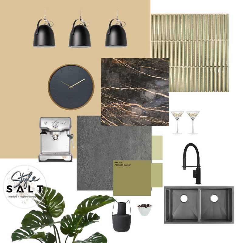 Green & Slate Grey Kitchen Mood Board by Style SALT on Style Sourcebook