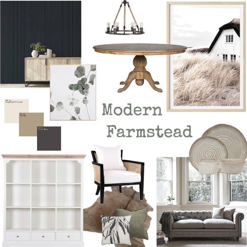 Modern Farmhouse Mood Board by catherinemayclark on Style Sourcebook