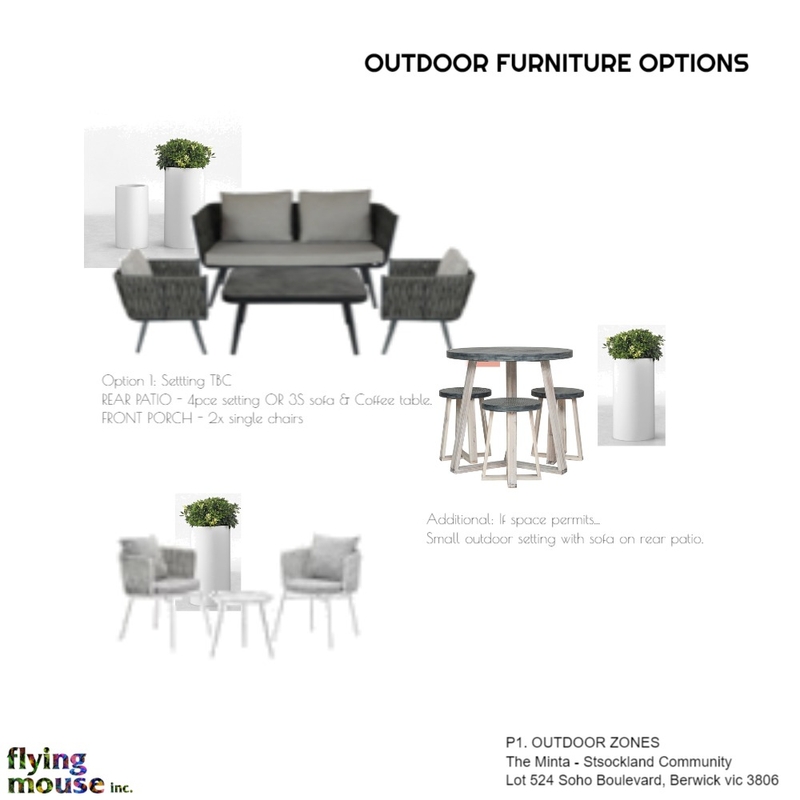 The Minta - P1.Outdoor Furniture options Mood Board by Flyingmouse inc on Style Sourcebook