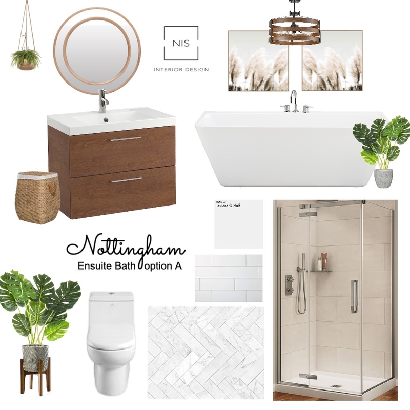Nottingham Ensuite Bathroom (option A) Mood Board by Nis Interiors on Style Sourcebook