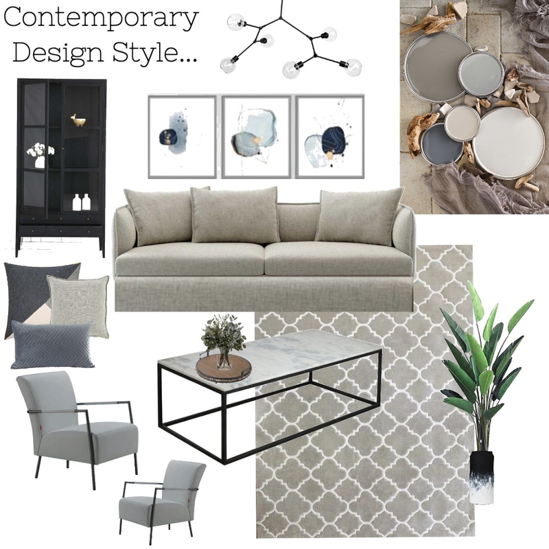 Jay and Claire Apartment Contemporary Mood Board by Martin on Style Sourcebook