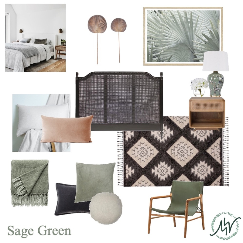 Sage Green Bedroom Inspo Mood Board by Melissa Welsh on Style Sourcebook