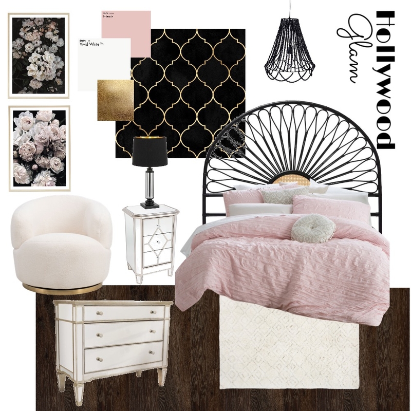 Hollywood Glam Mood Board by ReannaNichole on Style Sourcebook