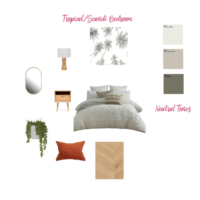 Tropical/Scandi Bedroom Mood Board by kathymorin on Style Sourcebook