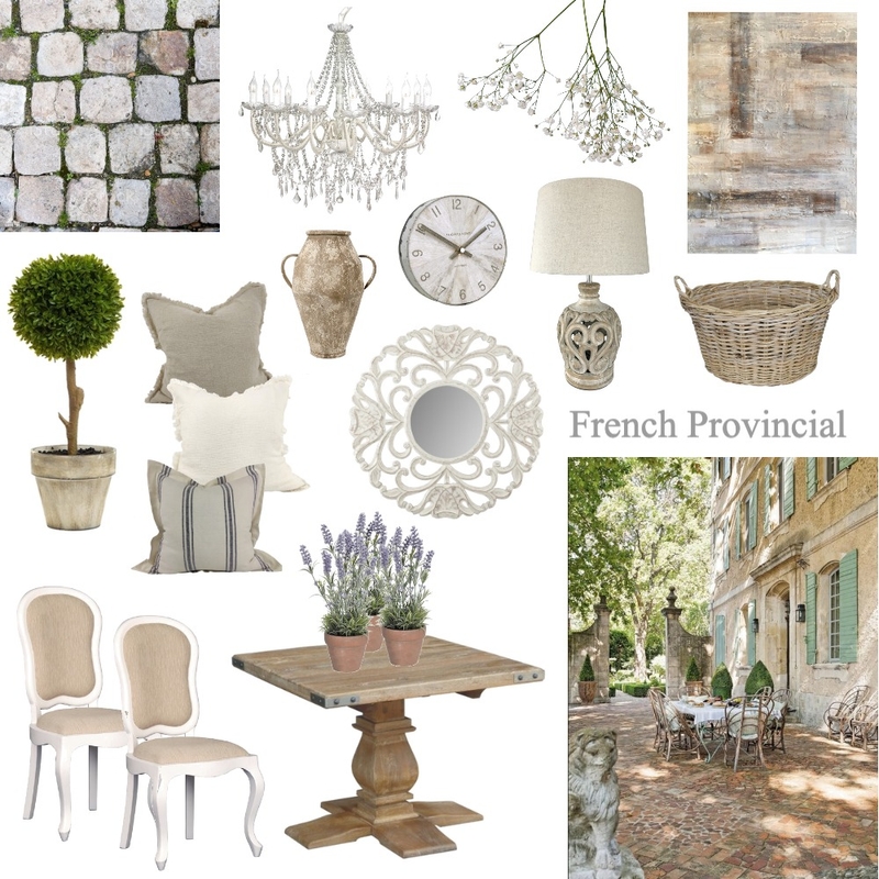French Provincial Mood Board by limonclean on Style Sourcebook