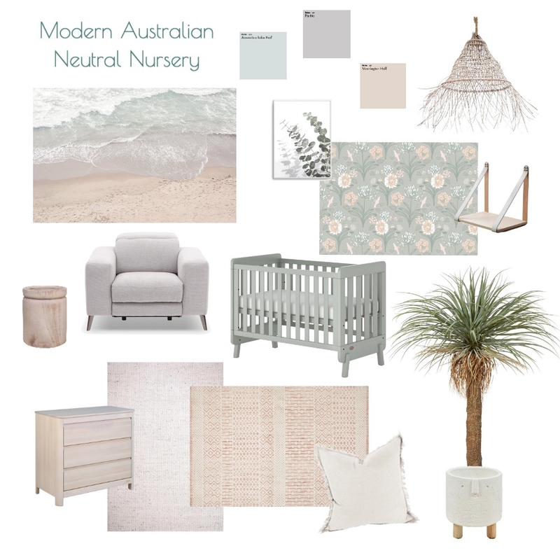 Modern Australian Neutral Nursery Mood Board by bymarlel on Style Sourcebook