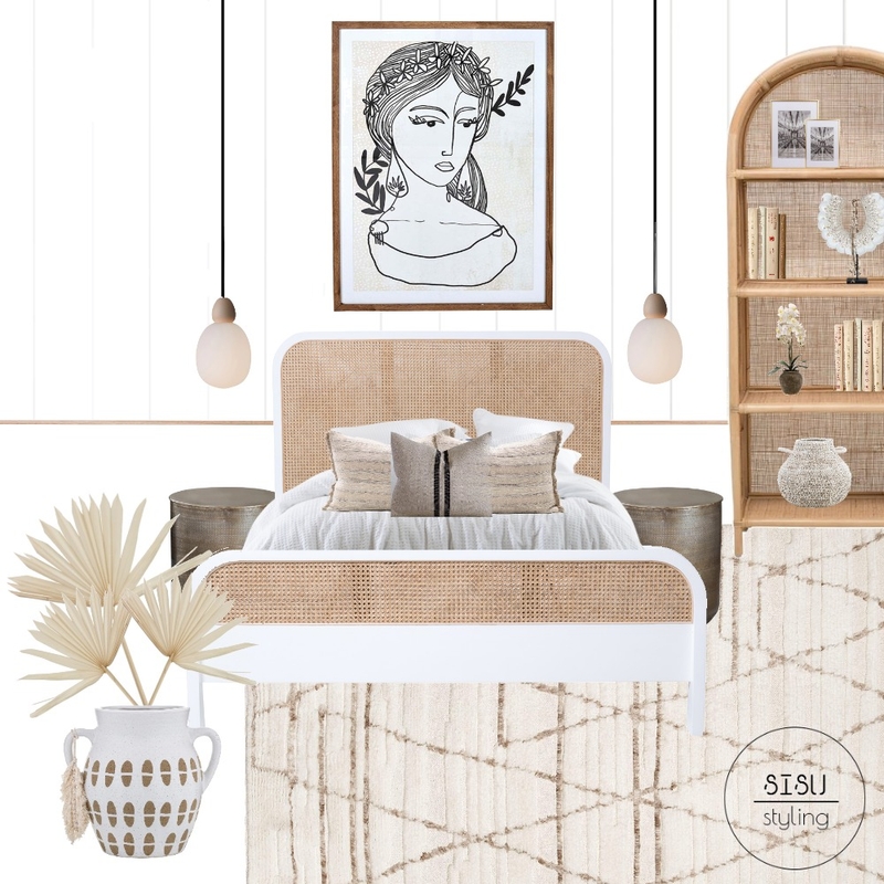 beige boho bedroom Mood Board by Sisu Styling on Style Sourcebook