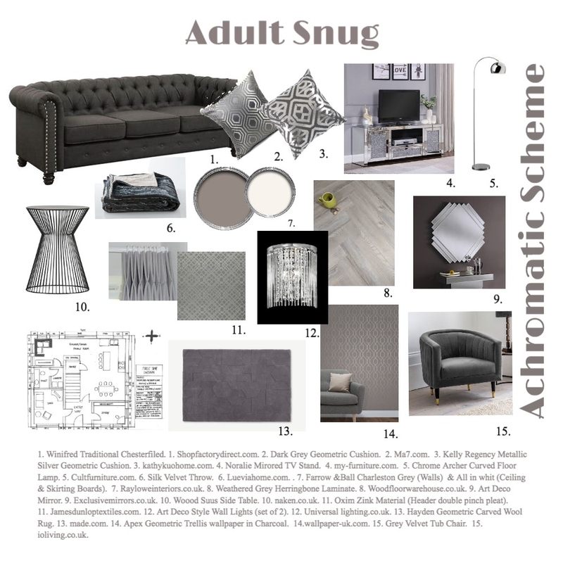 Achromatic Adult Snug Mood Board by JayresDesign on Style Sourcebook