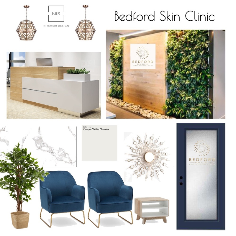 Bedford Skin Clinic -Reception (option A) Mood Board by Nis Interiors on Style Sourcebook