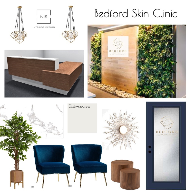 Bedford Skin Clinic -Reception (option B) Mood Board by Nis Interiors on Style Sourcebook