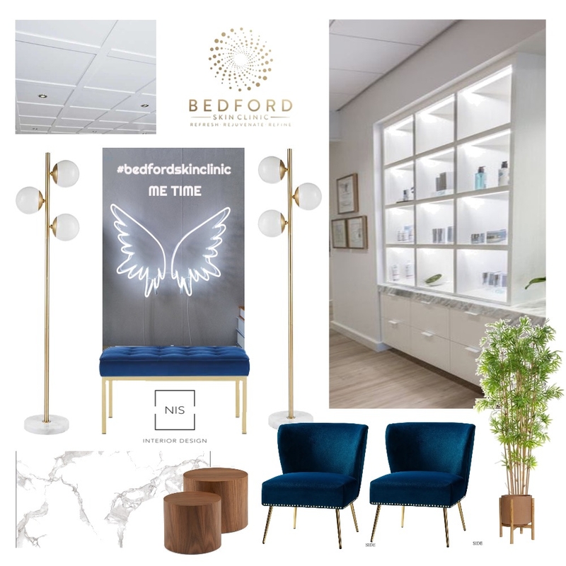 Bedford Skin Clinic -Waiting Area (option B) Mood Board by Nis Interiors on Style Sourcebook