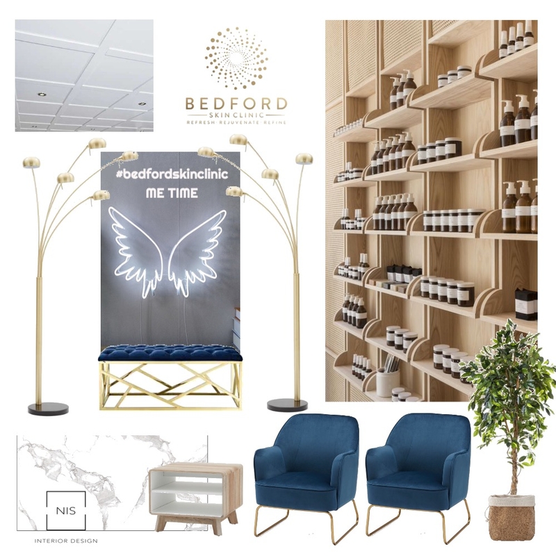 Bedford Skin Clinic -Waiting Area (option A) Mood Board by Nis Interiors on Style Sourcebook