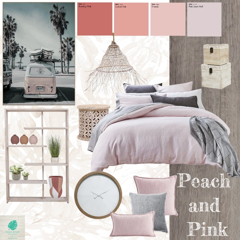 Peach and Pink Mood Board by Fresh Start Styling & Designs on Style Sourcebook