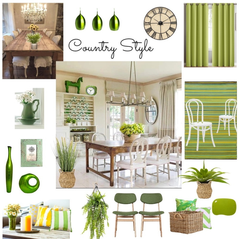 Country style with green theme Mood Board by Giang Nguyen on Style Sourcebook