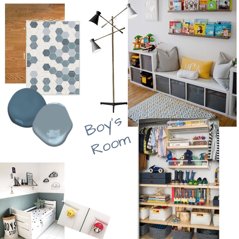 Boy's Room Mood Board by SashaVintonPE on Style Sourcebook