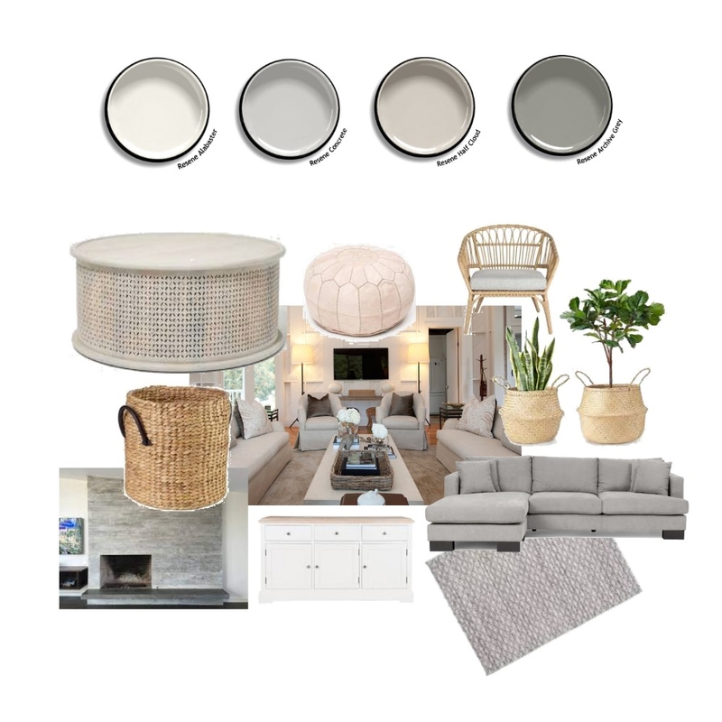 Monochromatic - Living Room and Corridor Mood Board by gv on Style Sourcebook