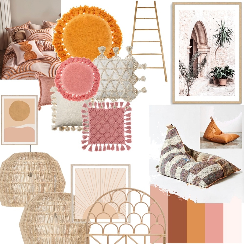 Boho Bedroom Mood Board by Zayla on Style Sourcebook