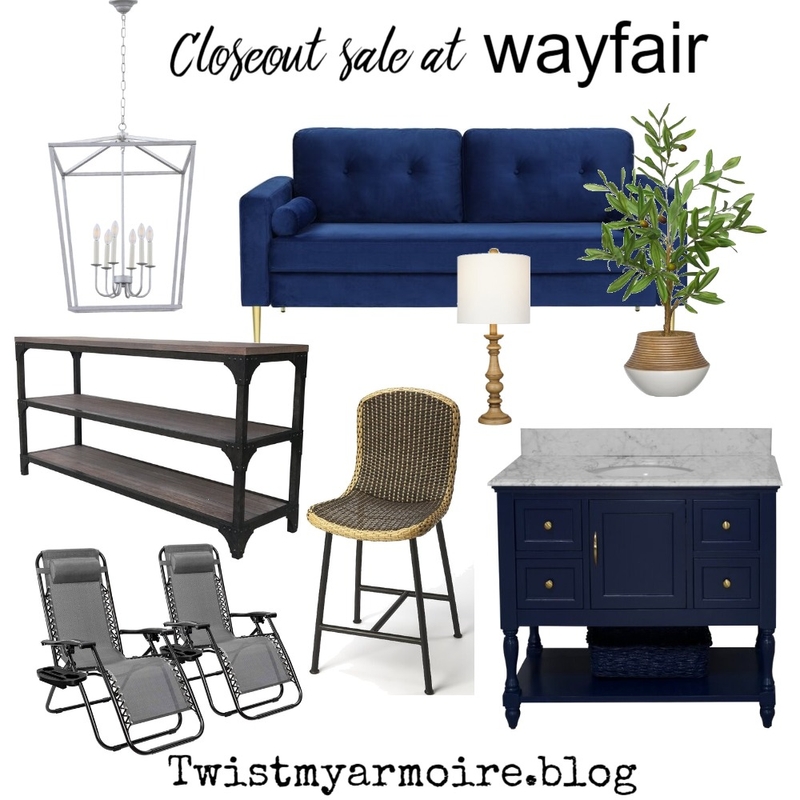 Wayfair closeout Mood Board by Twist My Armoire on Style Sourcebook