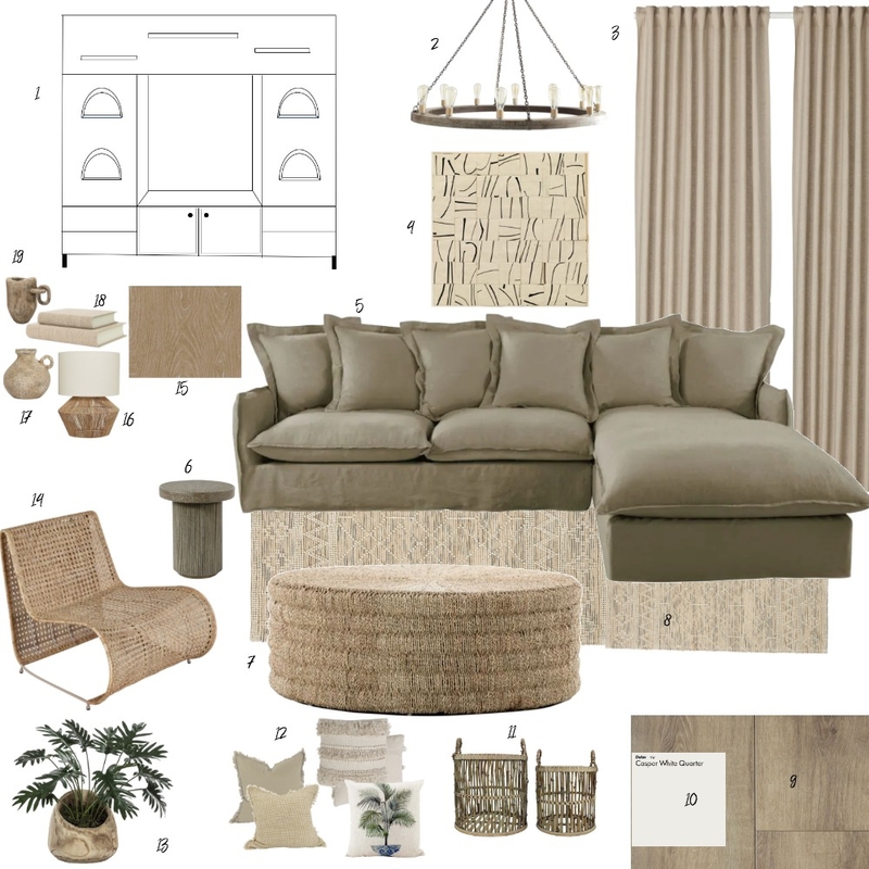 Living room Sample board Mood Board by MarinaElian on Style Sourcebook
