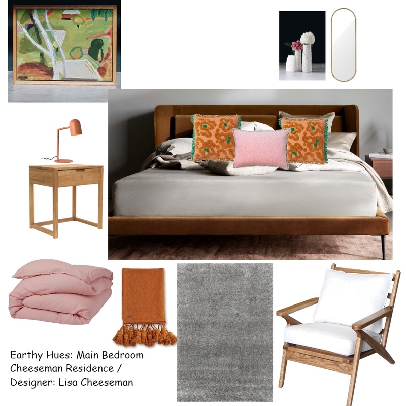Earthy Hues: Main Bedroom Mood Board by LisaSC on Style Sourcebook