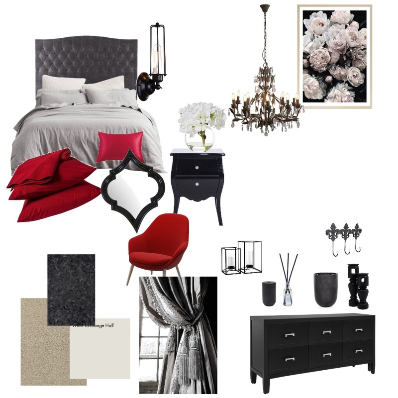 gothic bedroom Mood Board by krisd89 on Style Sourcebook