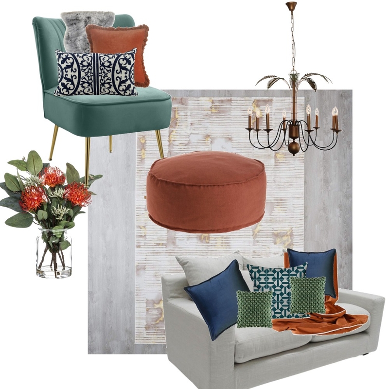Autumnal Living Space Mood Board by MiriamSawan on Style Sourcebook