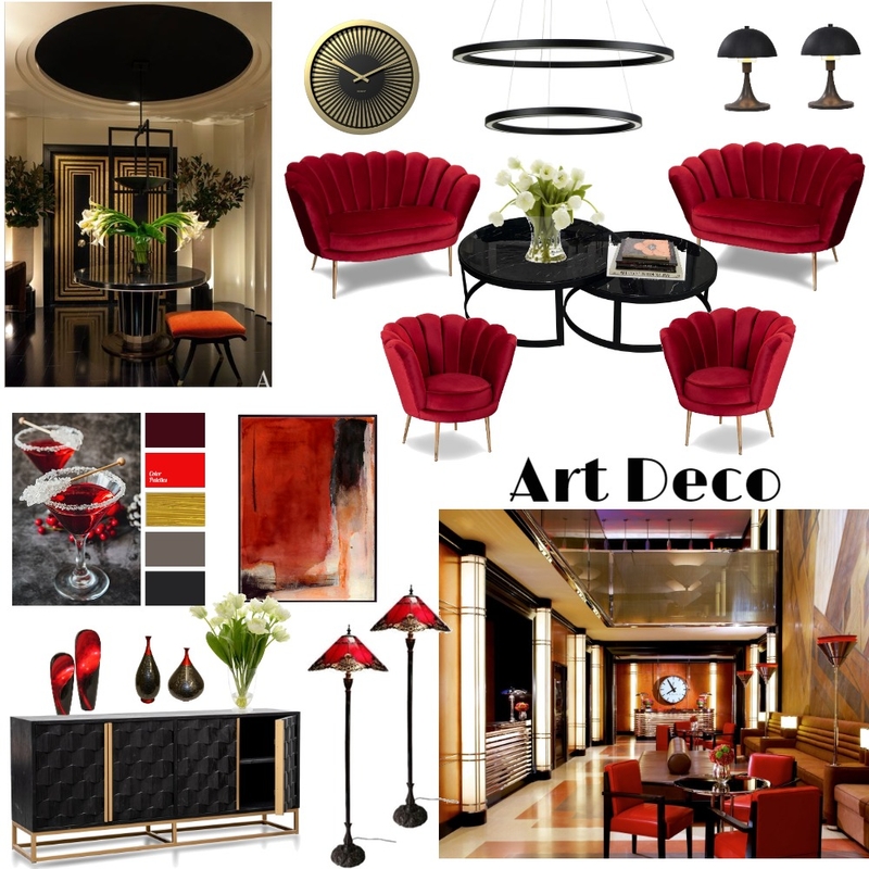 Art Deco 5 try Mood Board by Giang Nguyen on Style Sourcebook