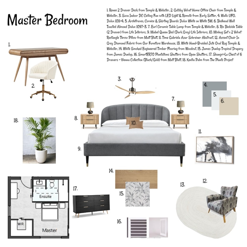 Sample Board - Master Mood Board by Chantal on Style Sourcebook
