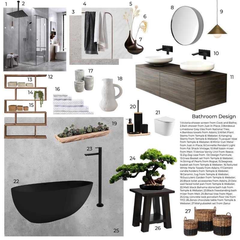 Bathroom Mood Board by dariastudios on Style Sourcebook